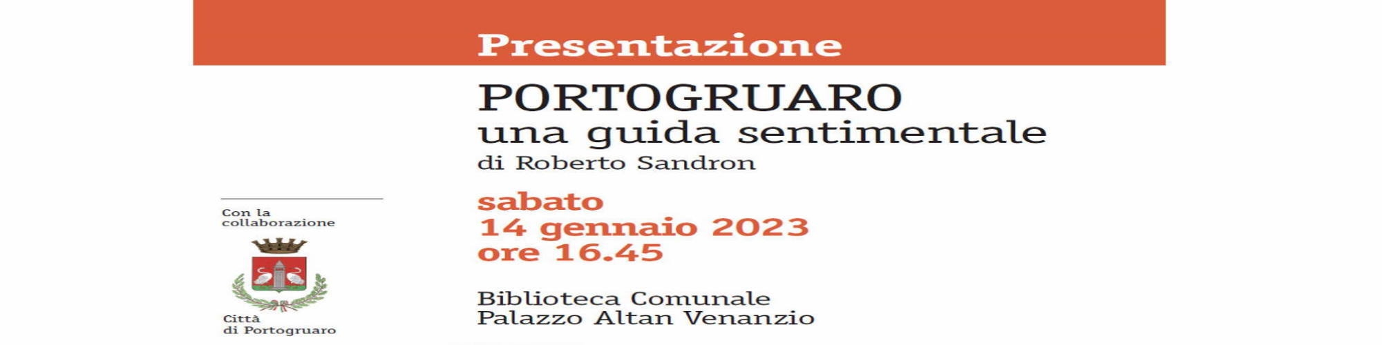 Immagine Presentazione libro: Portogruaro, una guida sentimentale