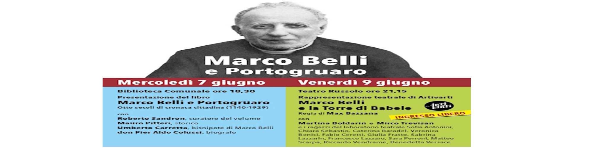 Immagine Marco Belli e Portogruaro  - Presentazione libro