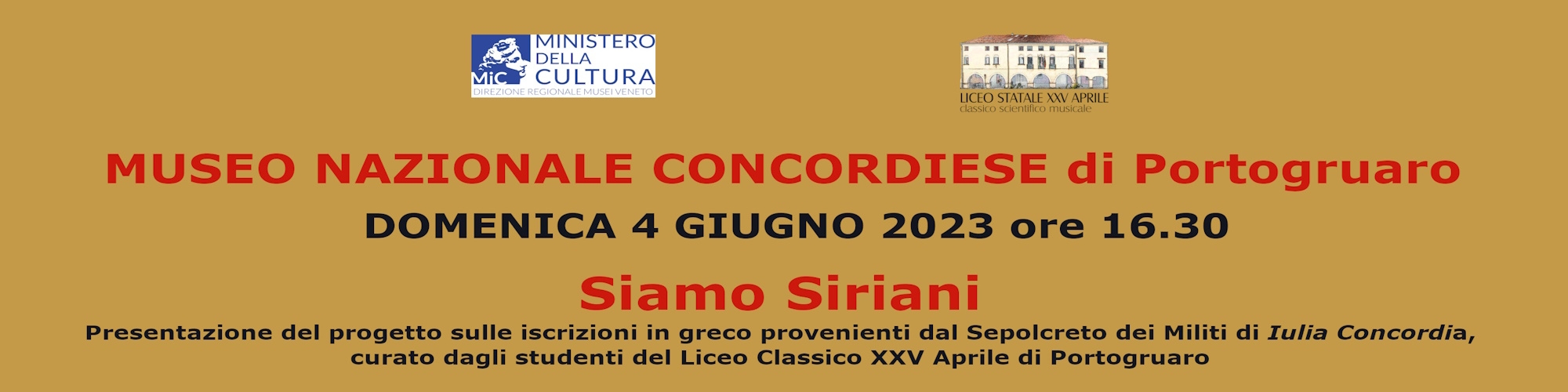 Immagine Museo Nazionale Concordiese - Siamo Siriani